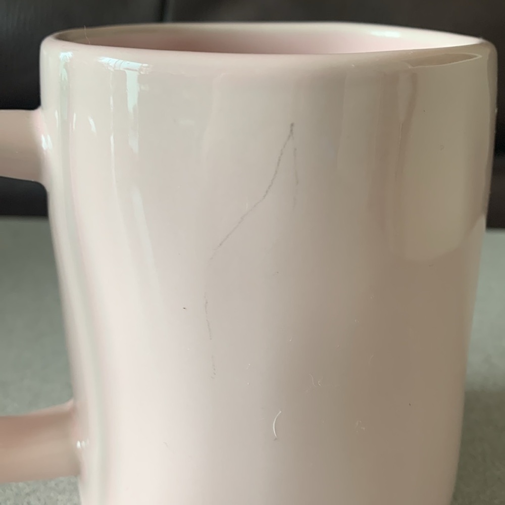 Rae Dunn SOUL MATE Blush Pink Glossy mug Artisan Collection by Magenta GUC - Picture 4 of 7